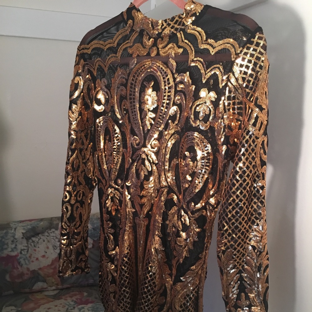 Sequent paisley party dress